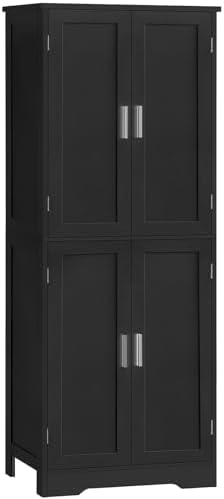 TEENFON Storage Cabinet with Doors & Adjustable Shelf