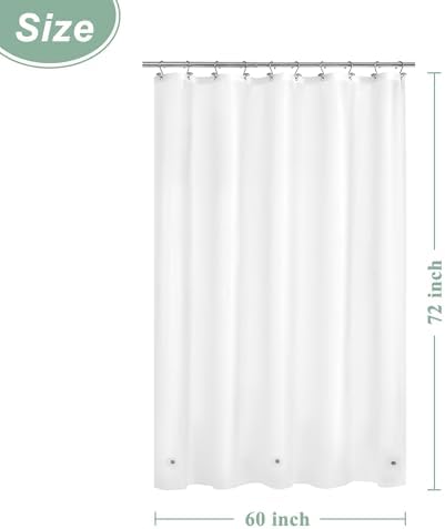 Mrs Awesome 60x72 Frosted Shower Curtain Liner