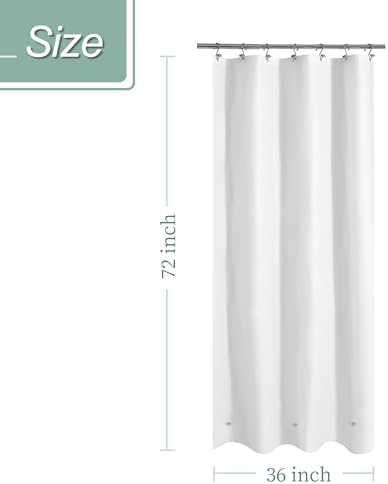 Mrs Awesome 36x72 Stall Shower Curtain Liner White