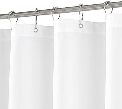 N&Y HOME RV Shower Curtain or Liner Fabric, White, 36 x 64 inches