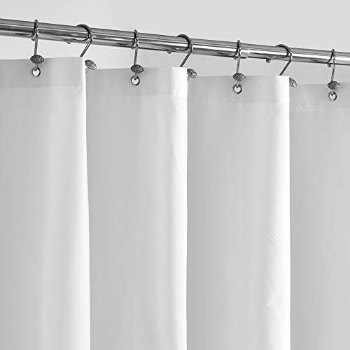 ALYVIA SPRING Waterproof Fabric Shower Curtain or Liner White, 72x72