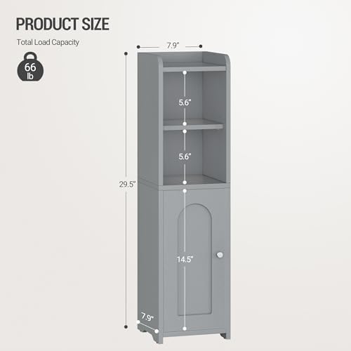 Hzuaneri Bathroom Storage Cabinet, Narrow Toilet Paper Cabinets with Doors