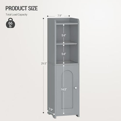 Hzuaneri Bathroom Storage Cabinet, Narrow Toilet Paper Cabinets with Doors