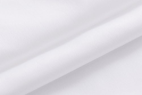 N&Y HOME Fabric Shower Curtain or Liner with Magnets 71x72, White