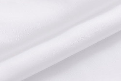 N&Y HOME Fabric Shower Curtain or Liner with Magnets 71x72, White