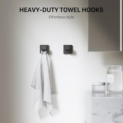 20-Piece 23.6 Inch Matte Black Bathroom Hardware Accessories Set