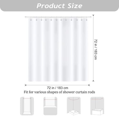 Bonhause Spring Floral Shower Curtain, Pink Yellow Blue Flowers Hydrangea Butterfly Plants Bathroom Decor 72x72 Inch Polyester Fabric Waterproof Bath Curtain with 12 Hooks
