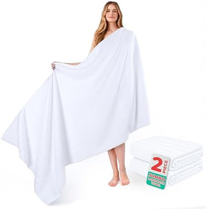 American Soft Linen 100% Cotton Luxury Turkish Towels, 2PC 35x70 Bath Sheet