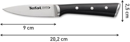 Tefal Ice Force Peeling Knife 9 cm | German Stainless Steel, Ice Force Technology -80 °C, Precise Cutting, Riveted Handle, Corrosion Resistant and Dishwasher Safe