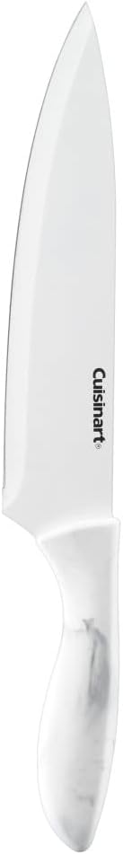 Cuisinart C55-10PWM Ceramic Coated Knife Set with Blade Guard Sheaths (10- Piece Set) in Faux Marble