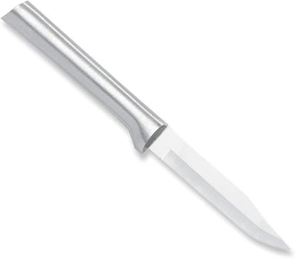 Rada Cutlery Regular Paring Knife (R101), 3.25" Stainless Steel Blade, Silver Handle, Pack of 6