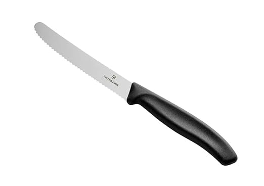 Victorinox Swiss Classic Steak Knife Set, 4-1/2-Inch Serrated Blades with Round Tip (2 Pack)