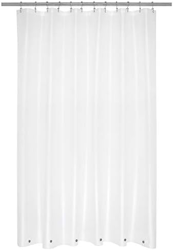 Mrs Awesome Extra Long Frosted Shower Curtain Liner with 6 Magnets 72x84