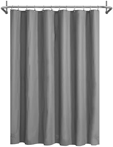 Mrs Awesome Dark Gray Shower Curtain Liner with 3 Magnets, 72x72