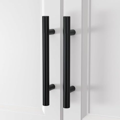 homdiy 25Pack 6-1/4in Cabinet Handles Black Kitchen Cabinet Pulls Drawer Pulls for Dresser Drawers