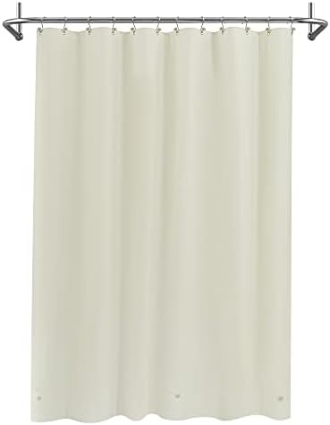 Mrs Awesome Beige Shower Curtain Liner with 3 Magnets, 72x72