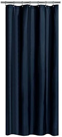 N&Y HOME Fabric Shower Curtain or Liner 36 x 72 Inches Stall Size, Navy
