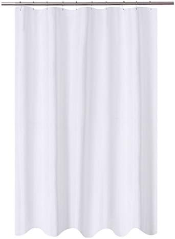 N&Y HOME Fabric Shower Curtain Liner 54 x 72 inches Bath Stall Size, White