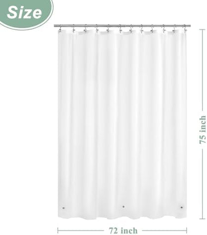 Mrs Awesome 72 x 75 Inches Long Shower Curtain Liner Frosted