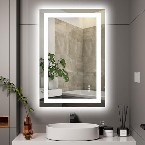 Hivone 36"X24" LED Bathroom Mirror with Lights, UL Listed