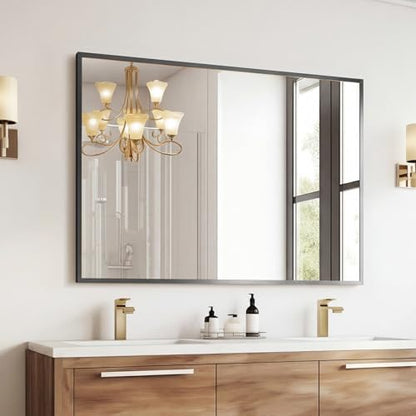 Sweetcrispy Bathroom Mirror for Over Sink, 30" x 40" Rectangle
