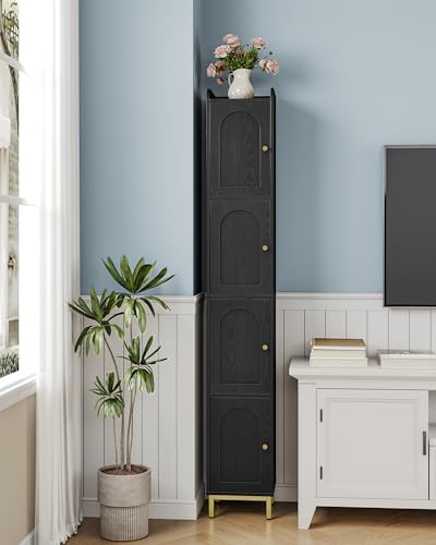 Hzuaneri 4-Tier Narrow Tall Storage Cabinet