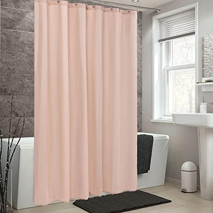 ALYVIA SPRING Waterproof Fabric Shower Curtain or Liner Blush Pink, 72x72