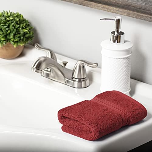 Superior Egyptian Cotton Ultra Plush & Absorbent, 10 Piece Set, Red