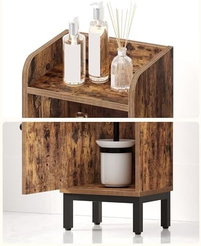 Hzuaneri Bathroom Storage Cabinet, Small Corner Floor Cabinet