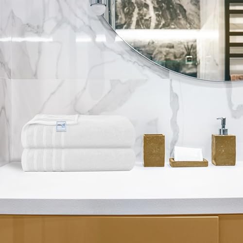 Avalon Towels Bath Towels Set of 4, Size 30 x 60 Inches