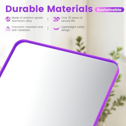 24" x 28" Purple Bathroom Mirror