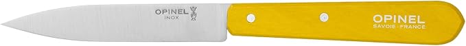 Opinel No. 112 Paring Knives Box Set, 4 Piece Paring Knife Set, High Carbon Steel for Chopping, Peeling, Slicing, Trimming, Painted Hornbeam Handles, Made in France (Classic), One Size, (001233)
