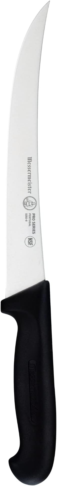 Messermeister Pro Series 8” Breaking Knife - German X50 Stainless Steel & NSF-Approved PolyFibre Handle - 15-Degree Edge, Rust Resistant & Easy to Maintain - Made in Portugal