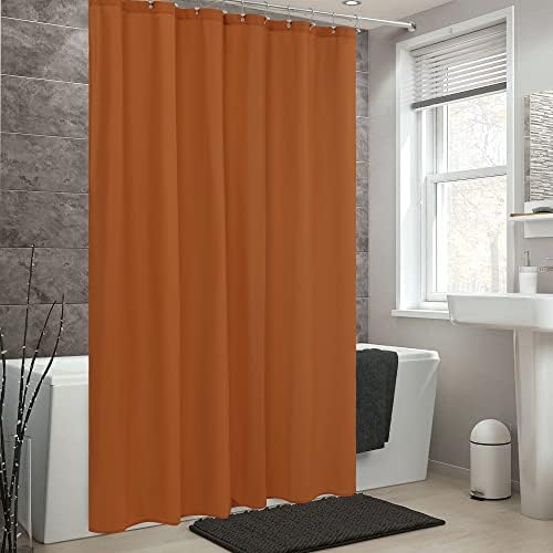 ALYVIA SPRING Stall Waterproof Fabric Shower Curtain or Liner Orange, 36x72