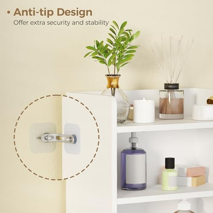 BEWISHOME Bathroom Storage Cabinet,Small Floor Cabinet,Toilet Paper Cabinet