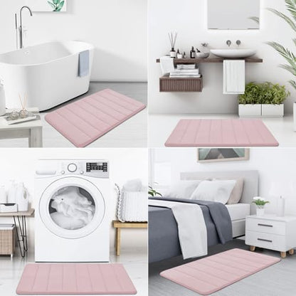 Buganda Memory Foam Bath Mat 30 x 20, Ultra Soft Absorbent Bathroom Rugs