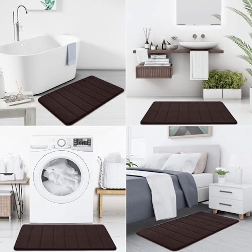 Buganda Memory Foam Bath Mat 31.5 x 20, Ultra Soft Absorbent Bathroom Rugs