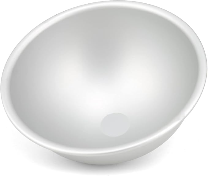 8 Inches Hemisphere Football Cake Pan, 3D Soccer Half Ball Birthday Cake Pan, Aluminum Cake Mold Nonstick Baking Tool