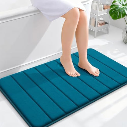 OLANLY Memory Foam Bath Mat 35x24, Super Soft and Absorbent Bathroom Rugs