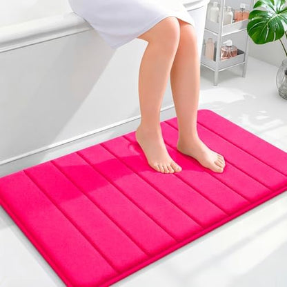 OLANLY Memory Foam Bath Mat 35x24, Super Soft and Absorbent Bathroom Rugs