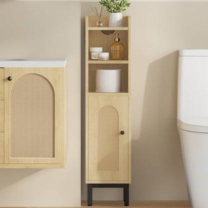 Hzuaneri Bathroom Storage Cabinet, Small Corner Floor Cabinet