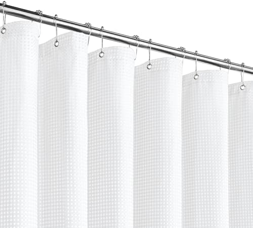 Gibelle Small Stall 230GSM Heavy Duty White Shower Curtain, 36 x 72