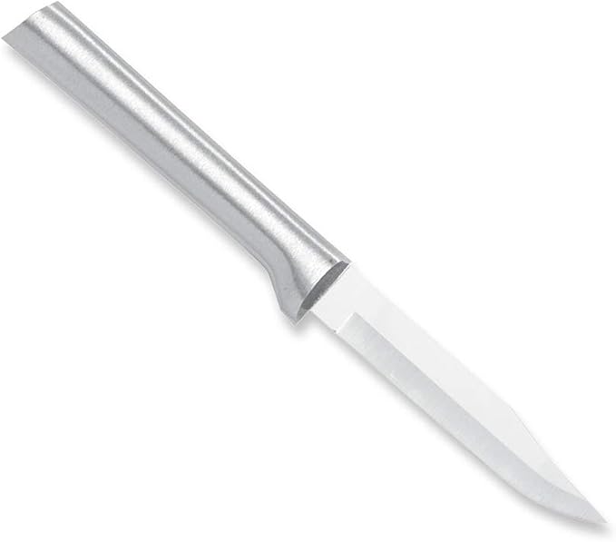 Rada Cutlery Regular Paring Knife (R101), 3.25" Stainless Steel Blade, Silver Handle