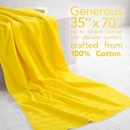 American Soft Linen 100% Cotton Luxury Turkish Towels, 2PC 35x70 Bath Sheet