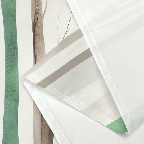 Birch Forest Abstract Shower Curtain Farmhouse Bathroom Decor 60X72 Inch
