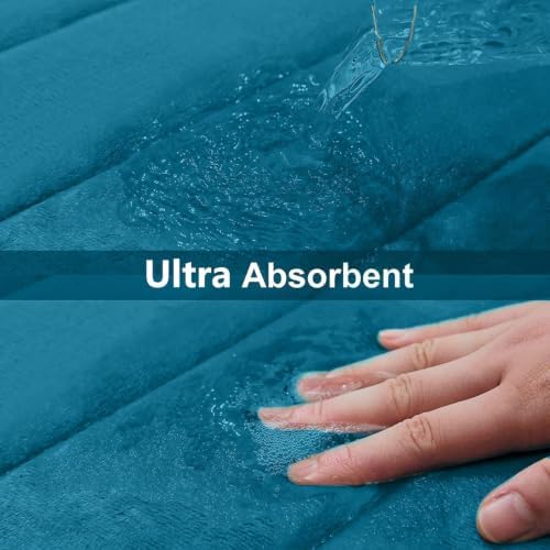 Buganda Memory Foam Bath Mat 35 x 24, Ultra Soft Absorbent Bathroom Rugs