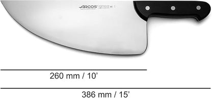 Arcos Fishmonger Knife 13 Inch Nitrum Stainless Steel. Ergonomic Polyoxymethylene POM Handle and 320 Blade.Flexible blade and a smooth edge. Series Universal. Color Black.