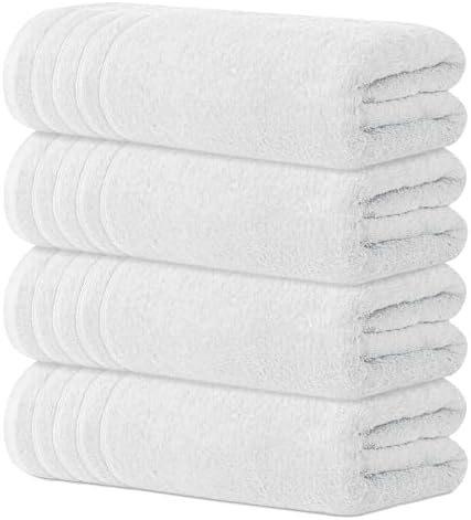 Avalon Towels Bath Towels Set of 4, Size 30 x 60 Inches