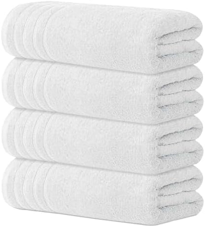 Avalon Towels Bath Towels Set of 4, Size 30 x 60 Inches