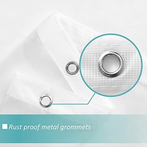 Mrs Awesome 69 x 70 Inches Frosted Shower Curtain Liner